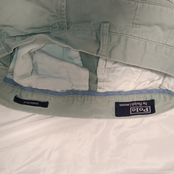 Polo by Ralph Lauren Men's Green Chino Classic Fit Shorts - Picture 5 of 8